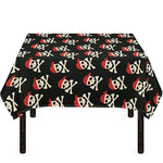 Pirate Skull Crossbones Pattern Print Tablecloth
