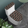 Pirate Skull Crossbones Pattern Print Toilet Lid And Tank Cover Set