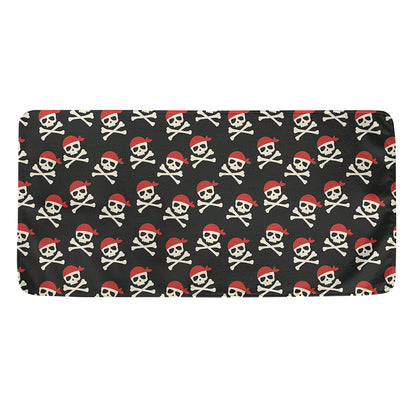 Pirate Skull Crossbones Pattern Print Towel