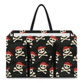 Pirate Skull Crossbones Pattern Print Utility Tote Bag