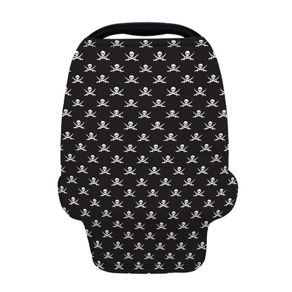 Pirate Skull Symbol Pattern Print Baby Seat Cover