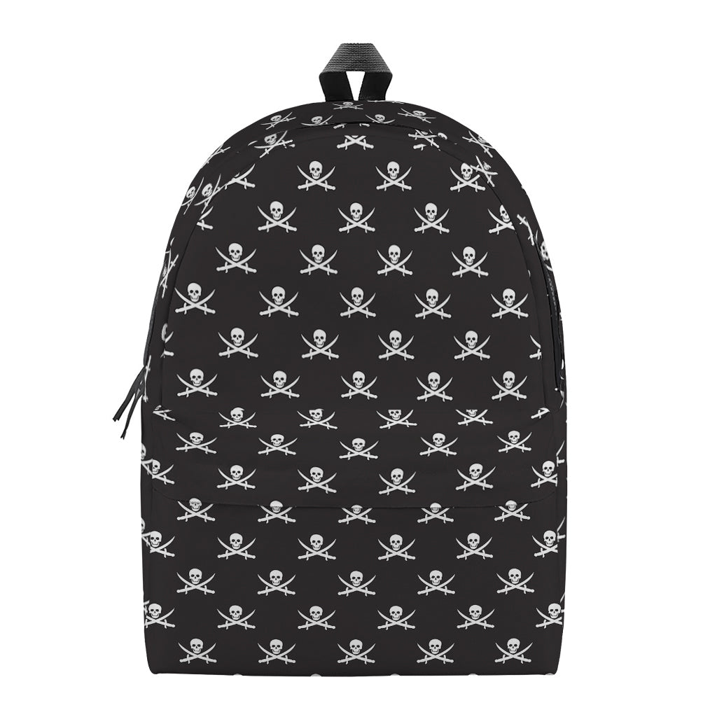 Pirate Skull Symbol Pattern Print Backpack