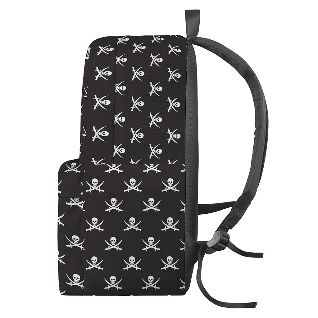 Pirate Skull Symbol Pattern Print Backpack