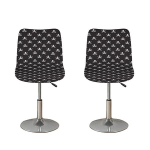 Pirate Skull Symbol Pattern Print Bar Stool Covers