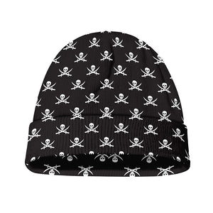 Pirate Skull Symbol Pattern Print Beanie