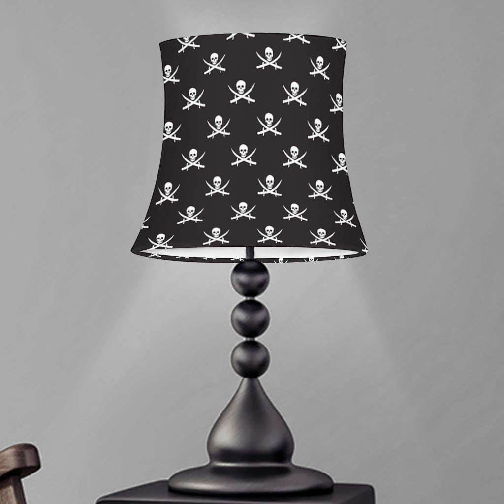 Pirate Skull Symbol Pattern Print Bell Lamp Shade