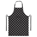 Pirate Skull Symbol Pattern Print Bib Apron With Pocket