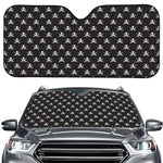 Pirate Skull Symbol Pattern Print Car Windshield Sun Shade