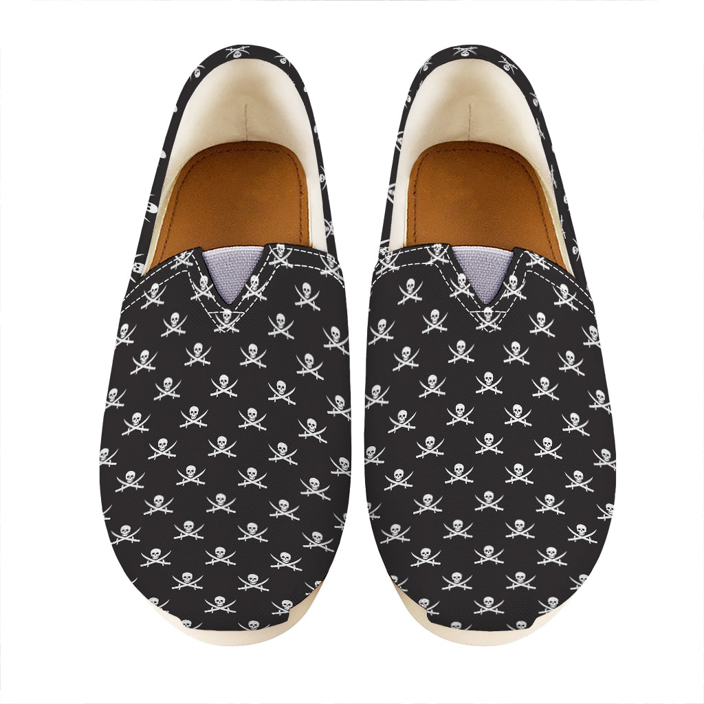Pirate Skull Symbol Pattern Print Casual Shoes