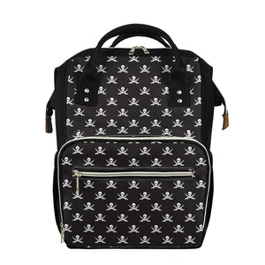 Pirate Skull Symbol Pattern Print Diaper Bag