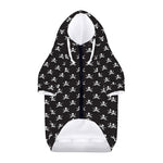 Pirate Skull Symbol Pattern Print Dog Zip Up Hoodie