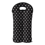 Pirate Skull Symbol Pattern Print Double Neoprene Wine Tote