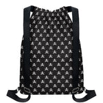 Pirate Skull Symbol Pattern Print Drawstring Backpack