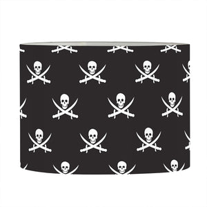 Pirate Skull Symbol Pattern Print Drum Lamp Shade