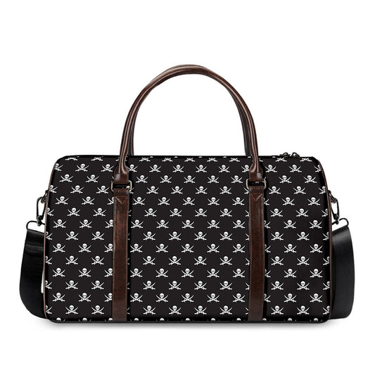 Pirate Skull Symbol Pattern Print Duffle Bag