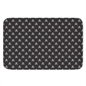 Pirate Skull Symbol Pattern Print Indoor Door Mat