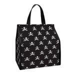 Pirate Skull Symbol Pattern Print Insulated Lunch Tote
