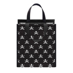Pirate Skull Symbol Pattern Print Insulated Lunch Tote