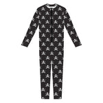 Pirate Skull Symbol Pattern Print Jumpsuit