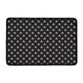 Pirate Skull Symbol Pattern Print Kitchen Mat