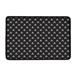 Pirate Skull Symbol Pattern Print Kitchen Mat