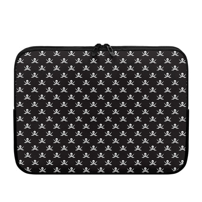 Pirate Skull Symbol Pattern Print Laptop Sleeve