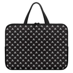 Pirate Skull Symbol Pattern Print Laptop Sleeve With Handle