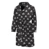 Pirate Skull Symbol Pattern Print Men's Bathrobe