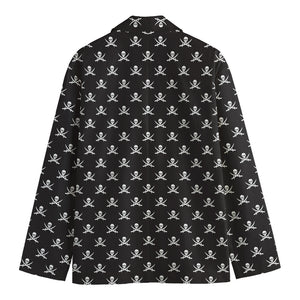 Pirate Skull Symbol Pattern Print Men's Cotton Blazer