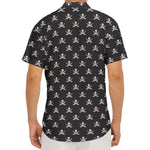 Pirate Skull Symbol Pattern Print Men's Deep V-Neck Shirt