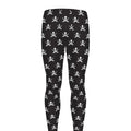 Pirate Skull Symbol Pattern Print Men's Leggings