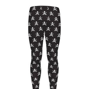 Pirate Skull Symbol Pattern Print Men's leggings