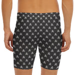 Pirate Skull Symbol Pattern Print Men's Long Boxer Briefs
