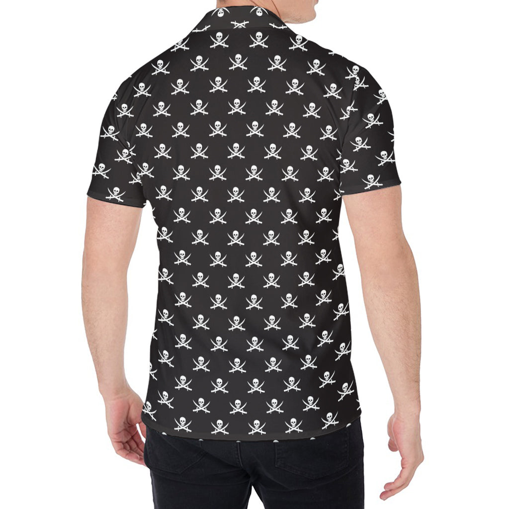 Pirate Skull Symbol Pattern Print Men's Shirt