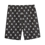 Pirate Skull Symbol Pattern Print Men's Sports Shorts