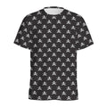 Pirate Skull Symbol Pattern Print Men's Athletic T-Shirt