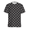 Pirate Skull Symbol Pattern Print Men's Sports T-Shirt