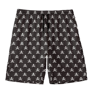 Pirate Skull Symbol Pattern Print Men's Swim Trunks