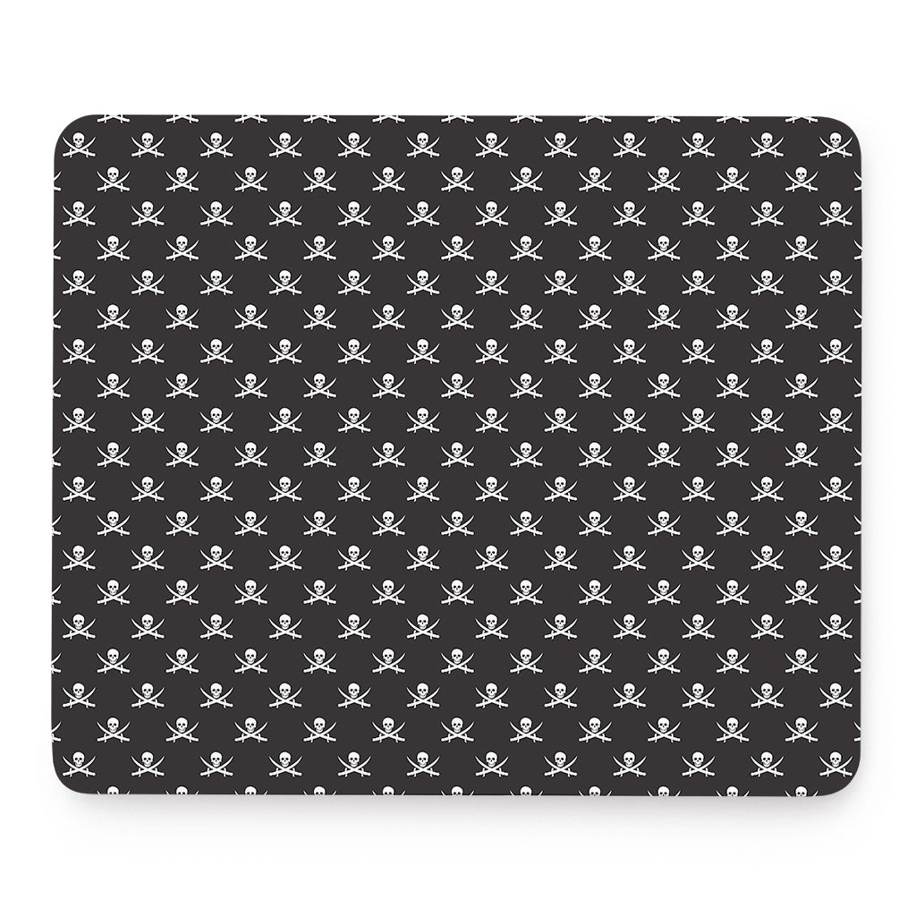 Pirate Skull Symbol Pattern Print Mouse Pad