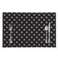 Pirate Skull Symbol Pattern Print Placemat