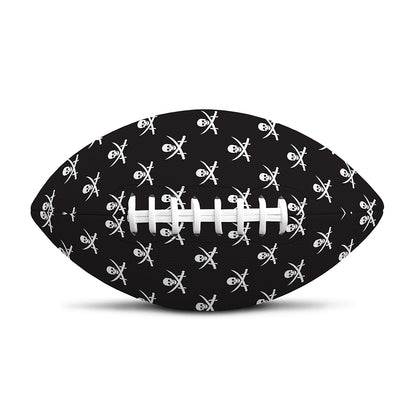 Pirate Skull Symbol Pattern Print Rugby Ball