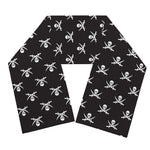 Pirate Skull Symbol Pattern Print Scarf
