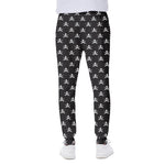 Pirate Skull Symbol Pattern Print Scuba Joggers