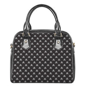 Pirate Skull Symbol Pattern Print Shoulder Handbag