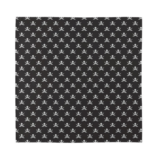 Pirate Skull Symbol Pattern Print Silk Bandana