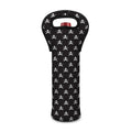 Pirate Skull Symbol Pattern Print Single Neoprene Wine Tote