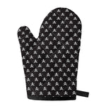 Pirate Skull Symbol Pattern Print Single Oven Mitt