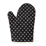 Pirate Skull Symbol Pattern Print Single Oven Mitt