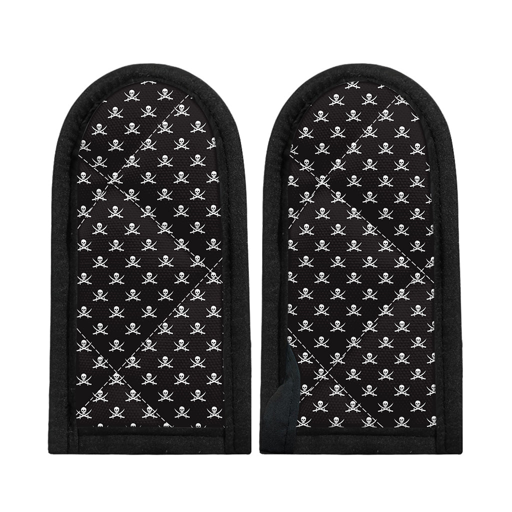 Pirate Skull Symbol Pattern Print Skillet Handle Cover