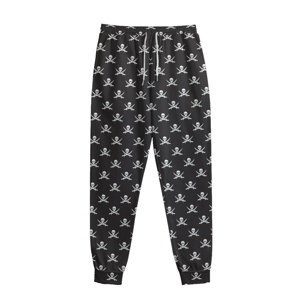 Pirate Skull Symbol Pattern Print Sweatpants